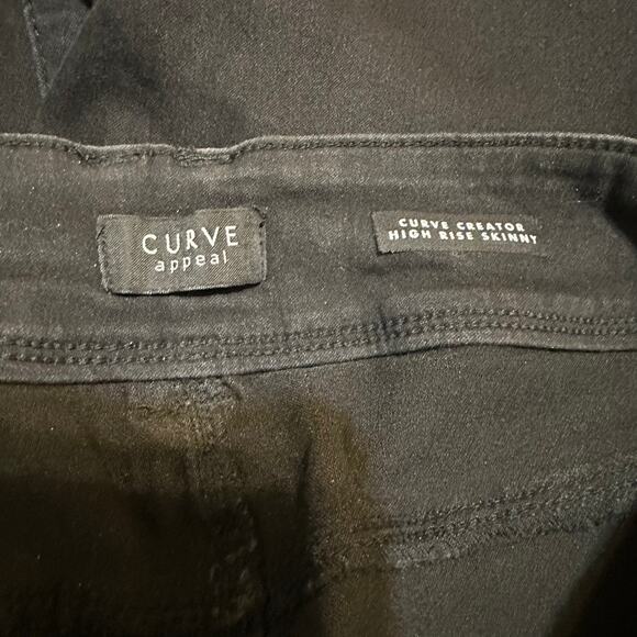 Curve Appeal Curve Creator High Rise black skinny Jeans Womens Size 8/29 - Picture 10 of 13